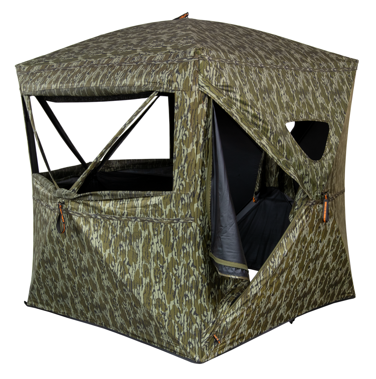 Muddy Infinity Evo 58x58 3-Person Ground Blind - Mossy Oak Bottomland — view 2