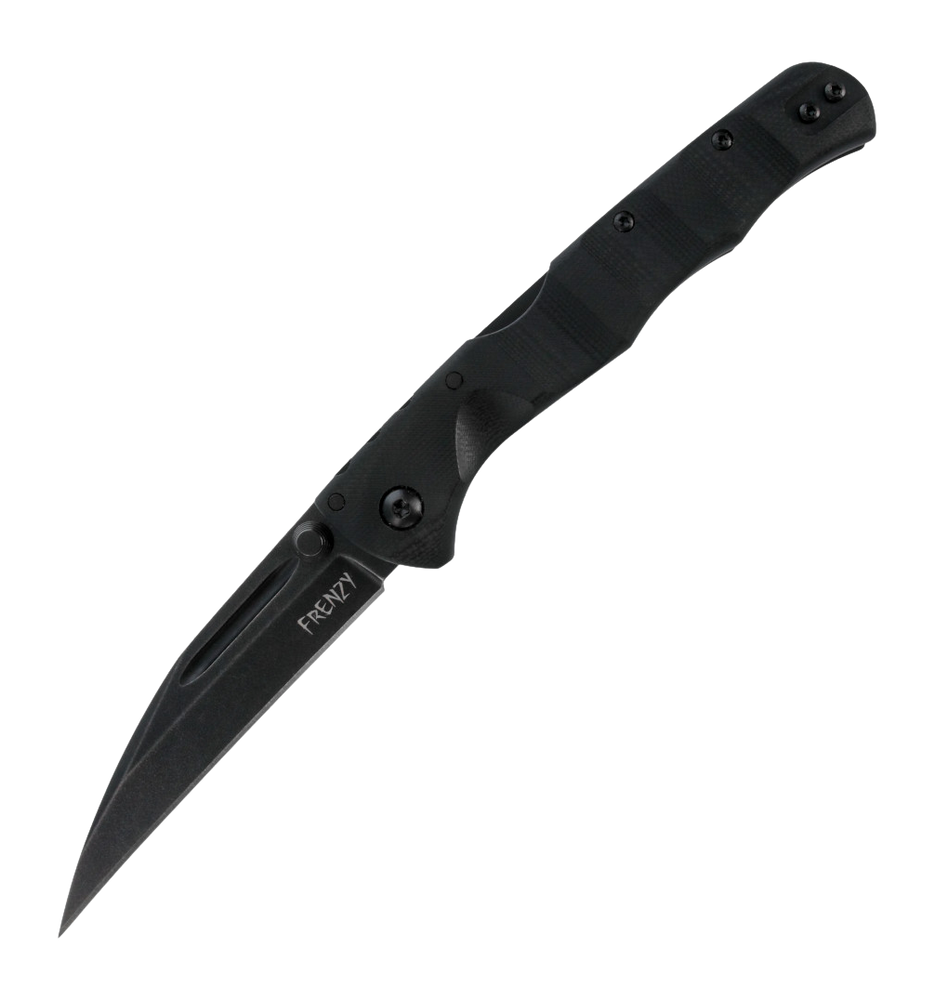 Cold Steel Frenzy II Blackout 3.5" Folding Sheepsfoot Plain Edge CPM 3V Black PVD Black G10 Handle — view 2