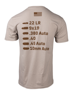 Glock Caliber Tee T-Shirt - Tan - Medium — view 2
