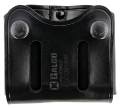 Galco DMC22B Double Mag Carrier Black Leather Belt Loop 1.50-1.75" .40 S&W Glock 35 Ambidextrous — view 2