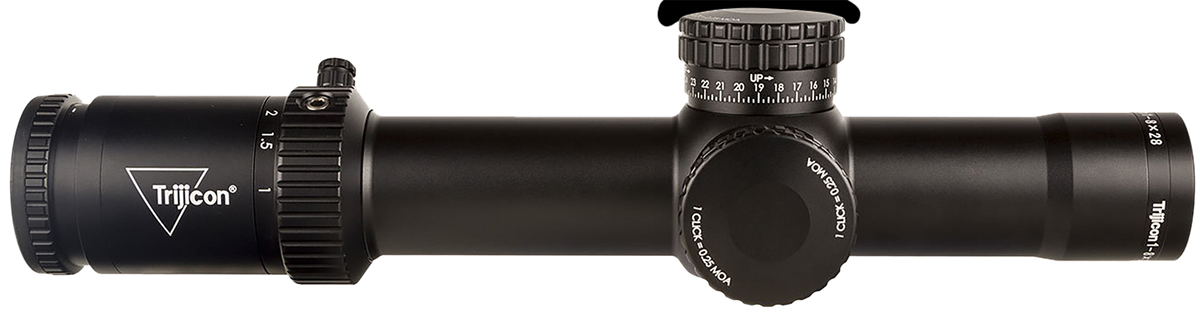 Trijicon Credo HX 1-8x28mm 34mm Tube LED Illuminated Red/Green MOA Segmented Circle Riflescope - Satin Black — view 2