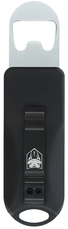 CobraTec Knives OTF Bottle Opener 4.62" Black Aluminum/Stainless Steel — view 2