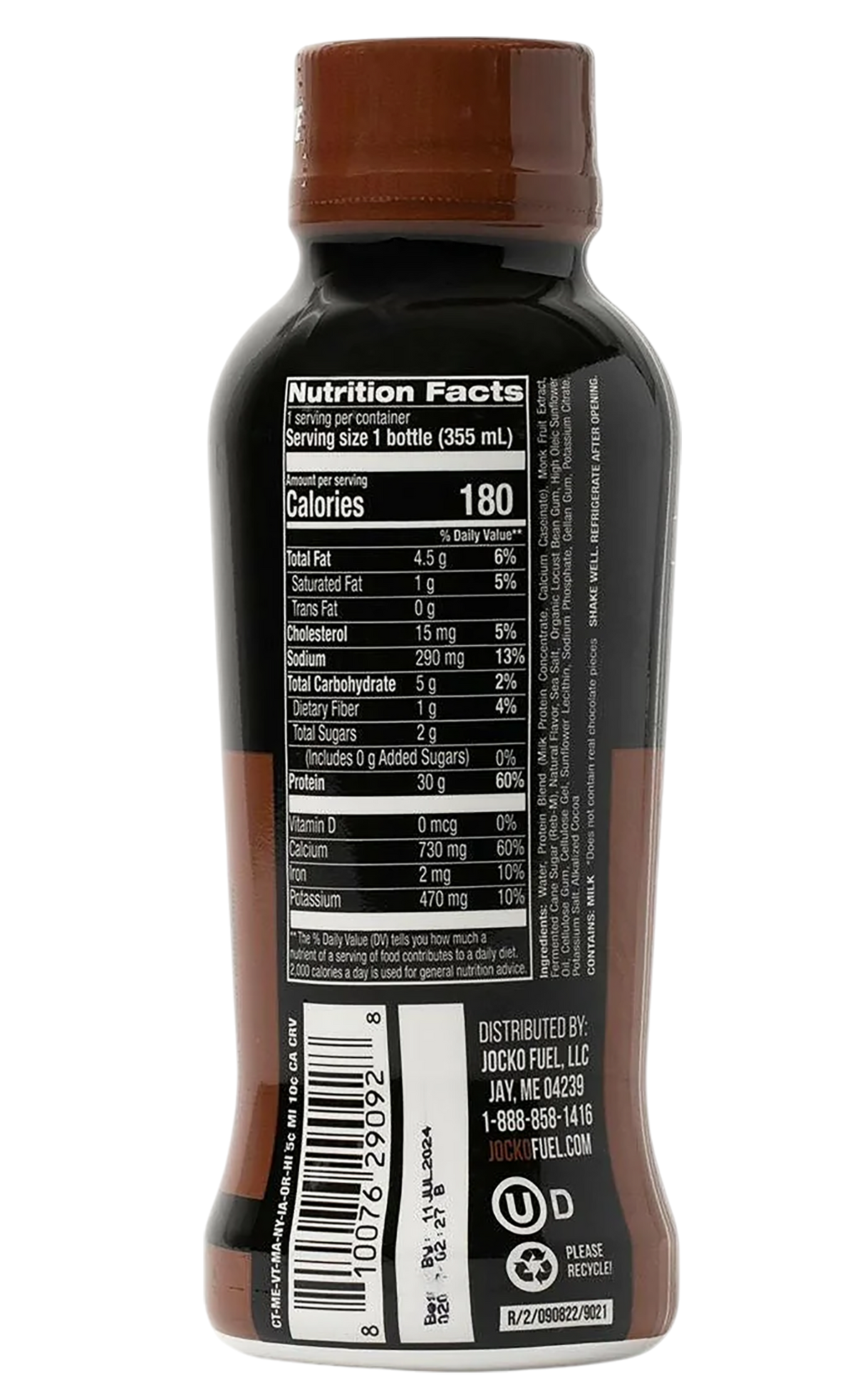 Jocko Fuel Molk Chocolate Protein Shake 12oz 12-Pack — view 2