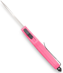 CobraTec Knives CTK-1 Small 2.75" OTF Tanto Plain D2 Steel Pink Aluminum Handle — view 2
