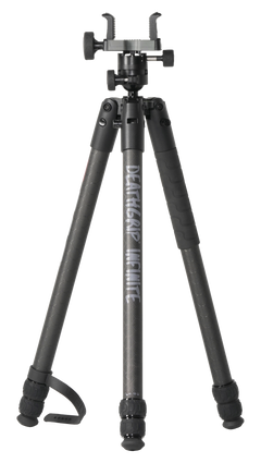 Bog-Pod DeathGrip Infinite Carbon Fiber Shooting Tripod 6.5"-59" - Ball Head, Black — view 2