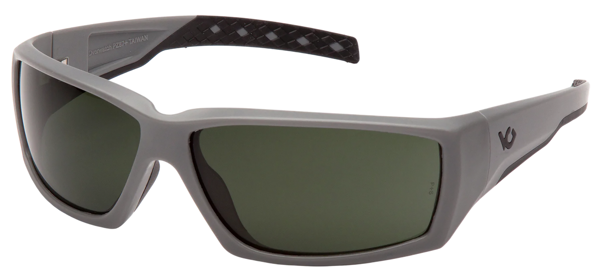 Pyramex OverWatch Gray Frame Black Anti-Fog Lens Shooting Glasses — view 2