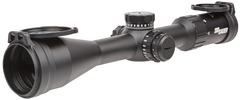 Sig Sauer Electro-Optics Whiskey4 2.5-10x42mm 30mm Tube SFP Illuminated Hellfire Quadplex Riflescope - Black — view 2