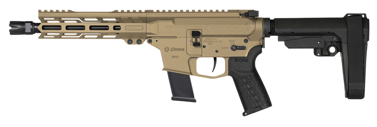CMMG Banshee MK10 10mm Auto 8" 15+1 Semi-Auto Pistol - Coyote Tan Cerakote — view 2