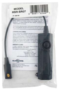 Surefire RSR-SR07 Remote Switch 7" Cable - Black, Picatinny Rail Mount — view 2