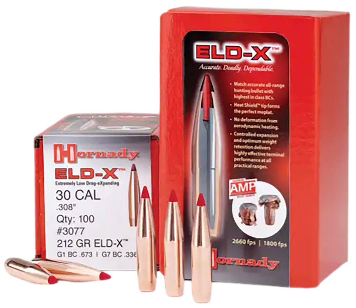 Hornady 2635 ELD-X 6.5mm .264 143 gr Rifle Bullets - 100 Per Box — view 2