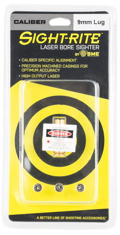 SME Sight-Rite Laser Bore Sighter 9mm Luger Brass Casing — view 2