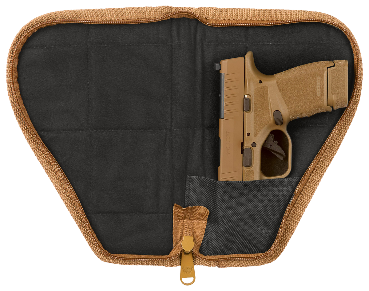 Bulldog BDT620T Deluxe Pistol Case 12" x 6" Tan Nylon - Padded — view 2