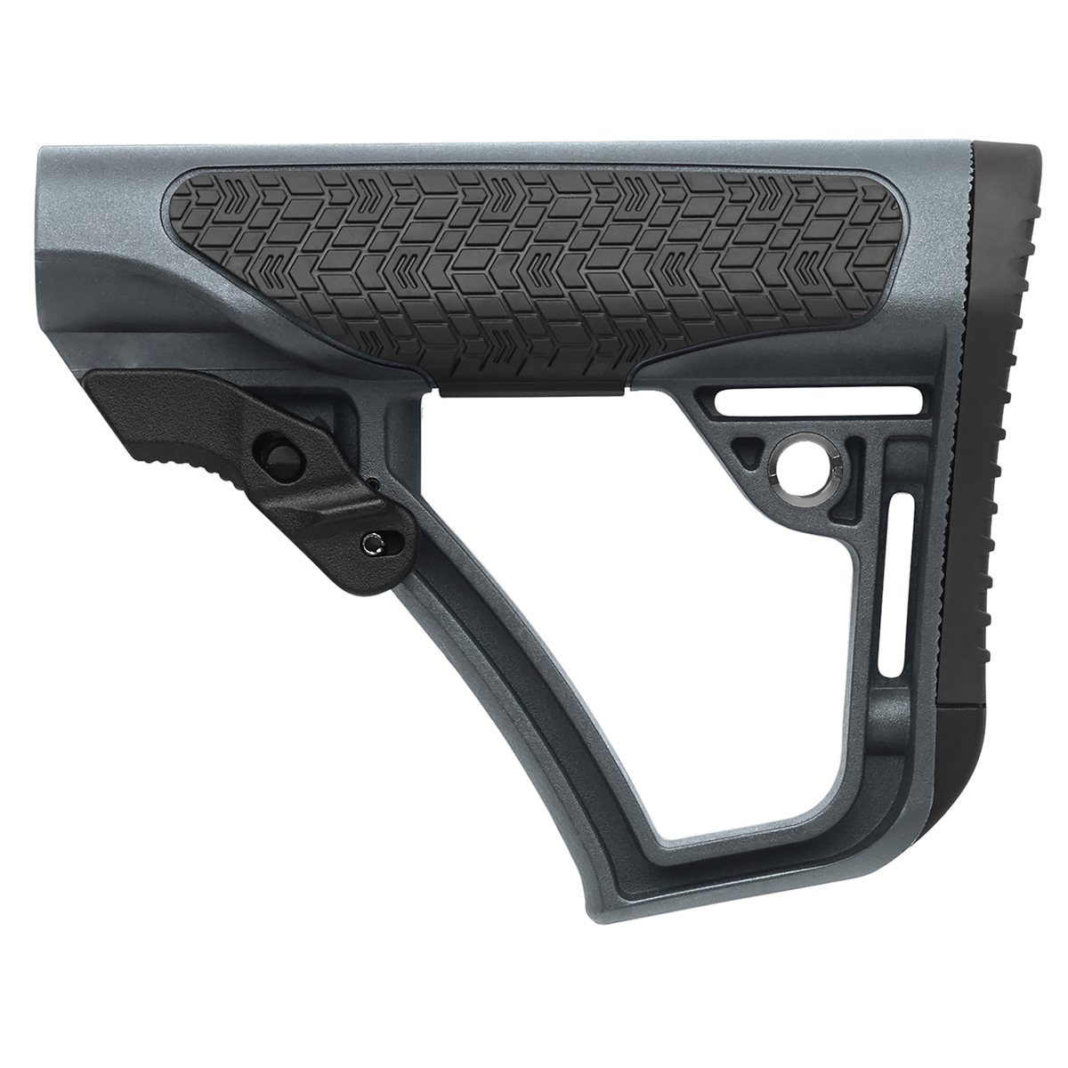Daniel Defense OEM AR-15 Collapsible Buttstock 6-Position Glass Reinforced Polymer - Tornado Gray — view 2
