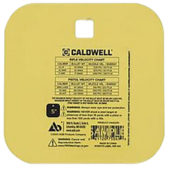 Caldwell 5" Rimfire/Handgun AR500 Steel Gong 1/4" Thick - Yellow — view 2
