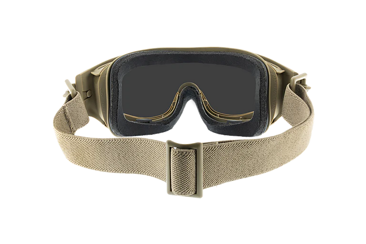 Wiley X Spear SP293T Ballistic Goggles Tan Frame Smoke Gray/Clear/Light Rust — view 2