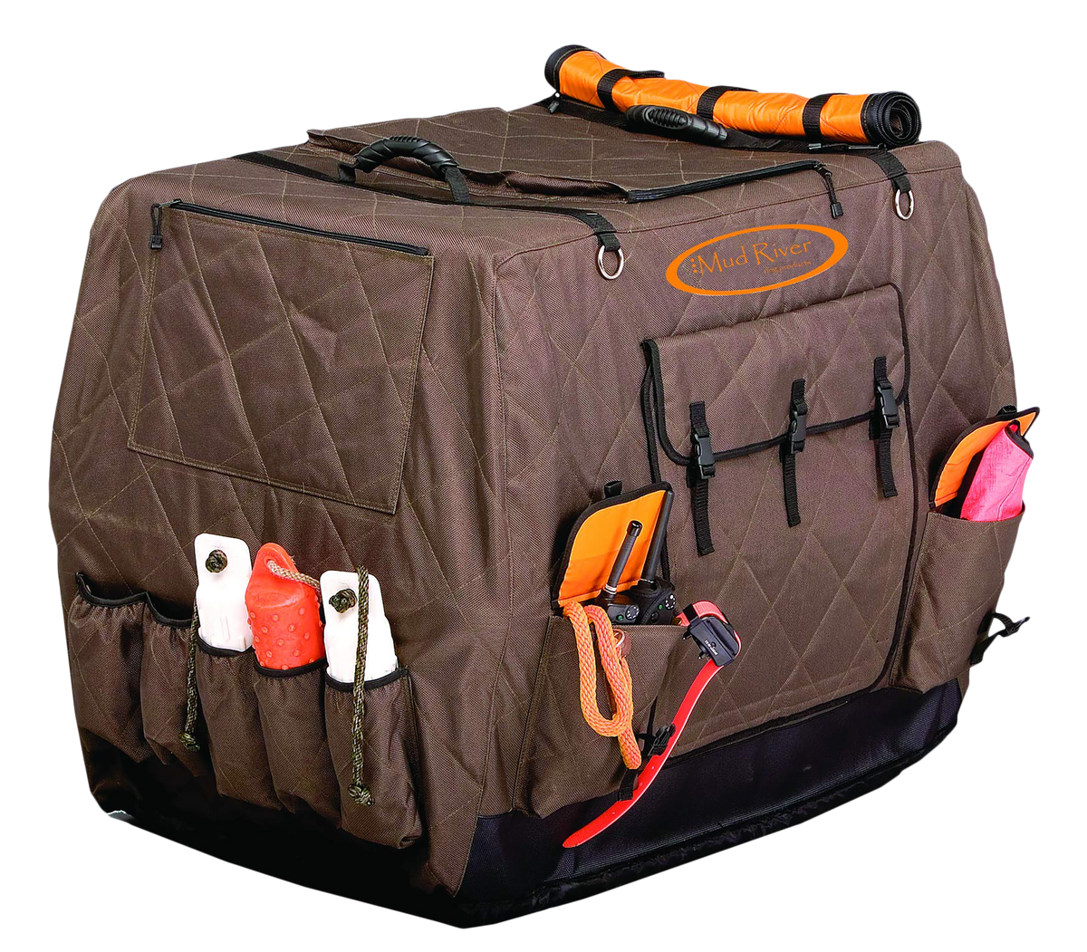 Mud River Dixie Insulated Kennel Cover XL Brown Polyester 40" x 28.5" x 30" — view 2