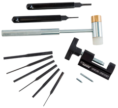 Wheeler Delta Series AR-15 Hammer & Roll Pin Punch Set - Black Steel — view 2