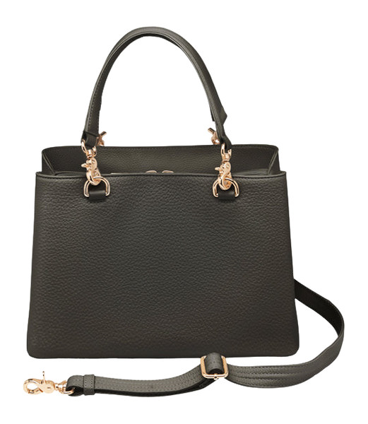 Kingport Industries GTM-32/PB Large Satchel Crossbody CCW Bag - Black Cowhide — view 2
