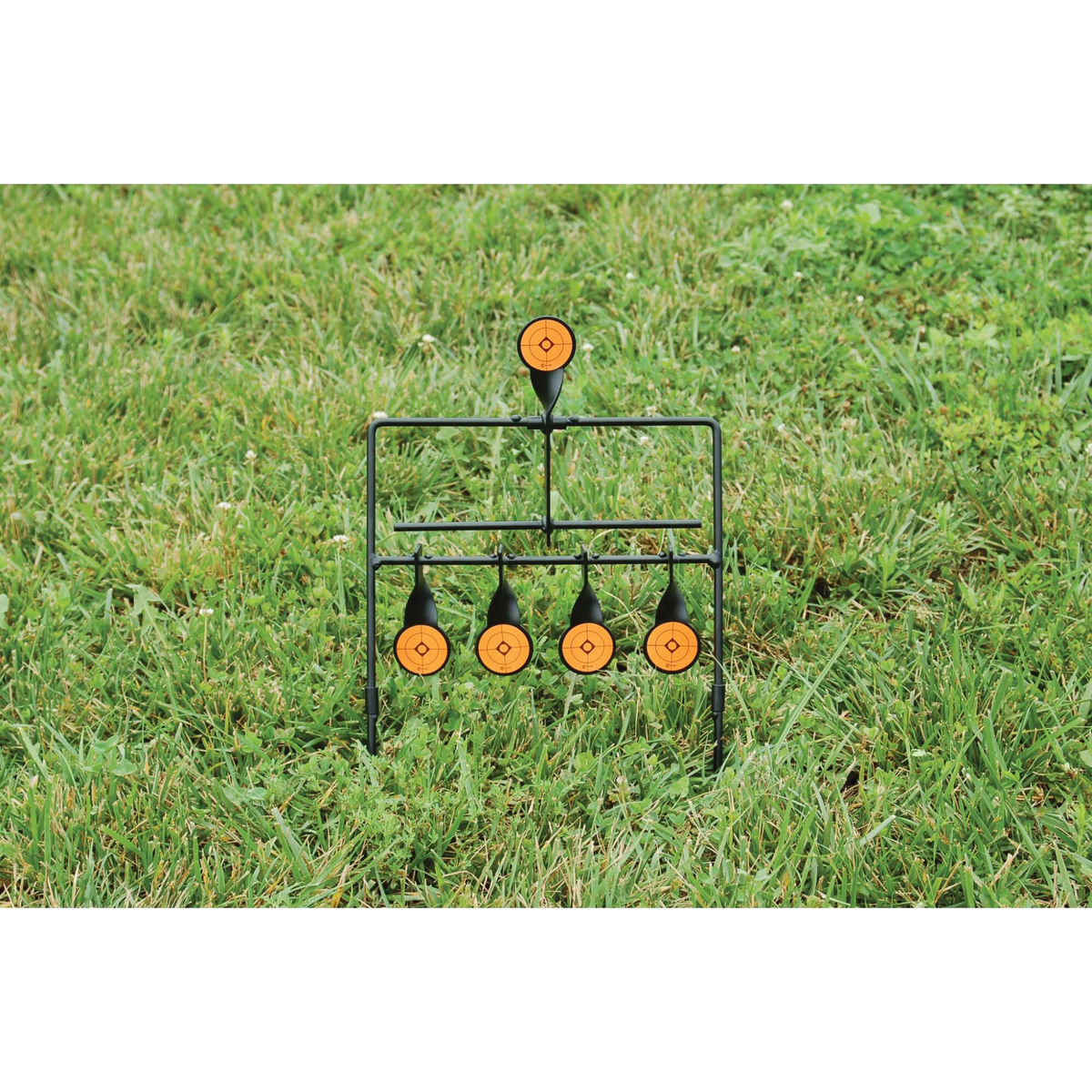 Caldwell 820585 Resetting Airgun Target AR500 Steel 1.50" Black/Orange — view 2