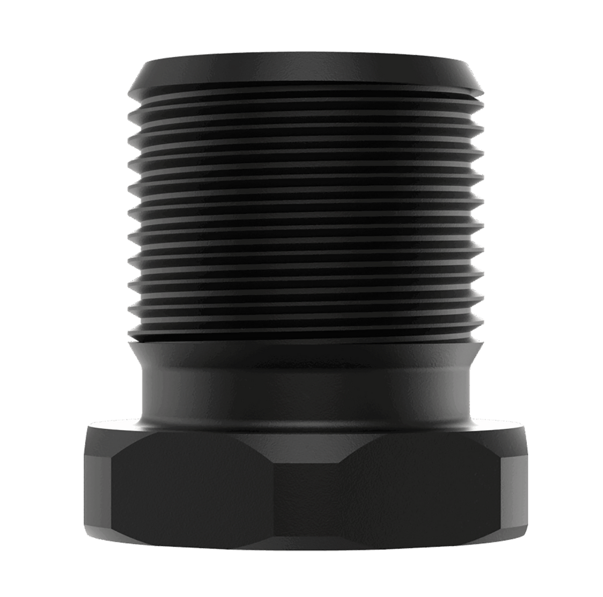 Liberty Precision Machine LPM-2022 1/2x28 to 5/8x24 Thread Adapter - Stainless Steel Black — view 2