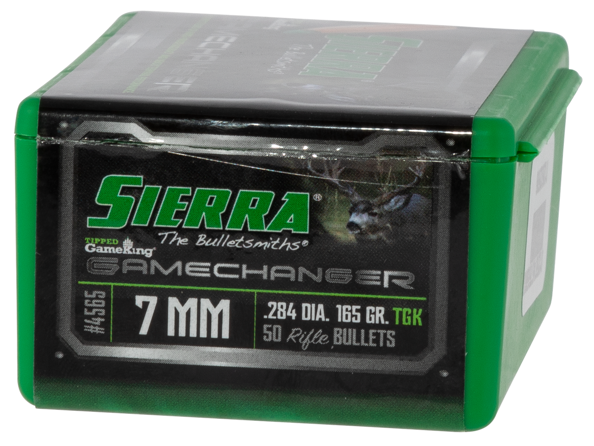 Sierra Tipped GameKing 7mm .284 165gr HPBT Reloading Bullets - 50/Box — view 2