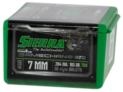 Sierra Tipped GameKing 7mm .284 165gr HPBT Reloading Bullets - 50/Box — view 2