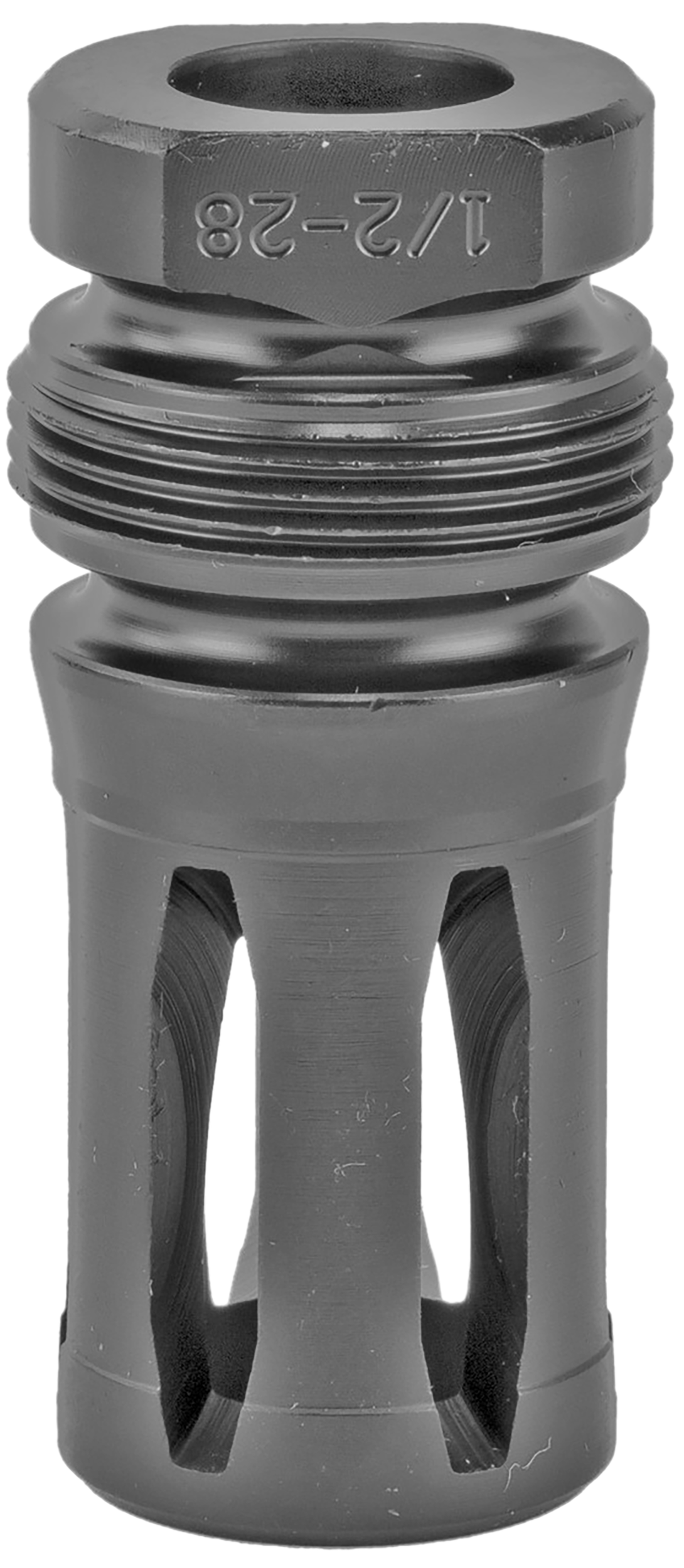 Dead Air Xeno A1 Flash Hider 1/2x28 2.16" Black Nitride 4140 Steel — view 2