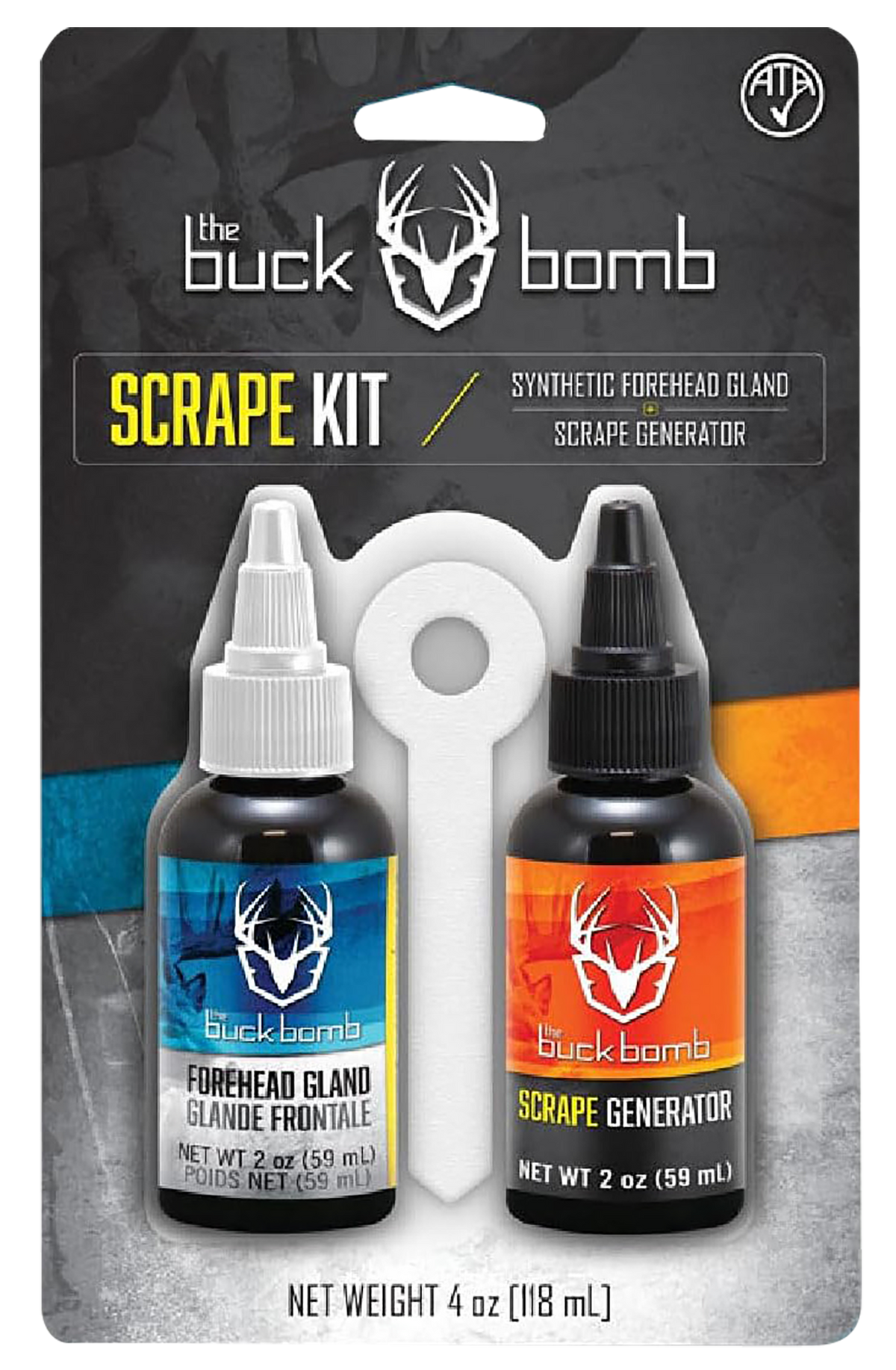 Hunters Specialties Buck Bomb Scrape Kit - 2oz Scrape Generator & Synthetic Forehead Gland — view 2