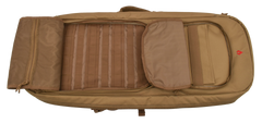 Advance Warrior Solutions Frame 28" Tan 600D Polyester Tactical Rifle Backpack - MOLLE Front — view 2