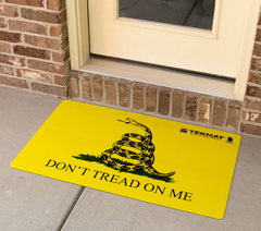 TekMat Don't Tread on Me Door Mat Black/Yellow Rubber 25" x 42" — view 2