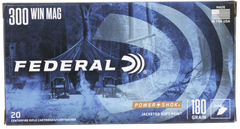Federal 300WBS Power-Shok  300WinMag 180gr Jacketed Soft Point 20 Per Box/10 Case — view 2