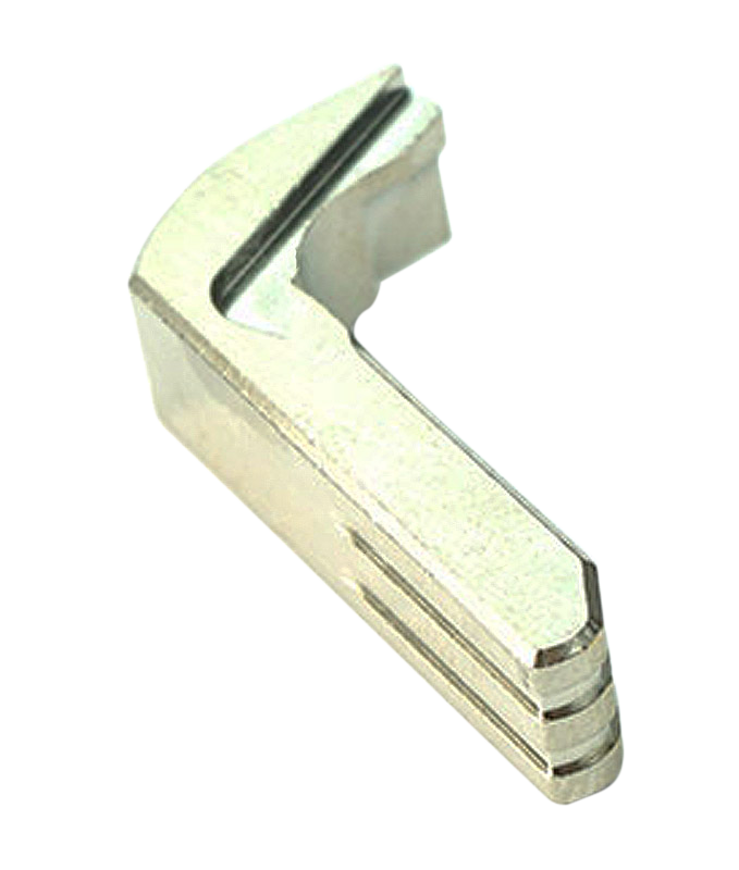Cross Armory CRGMCSV Extended Magazine Catch Glock Gen 1-3 / P80 Silver Anodized Aluminum — view 2