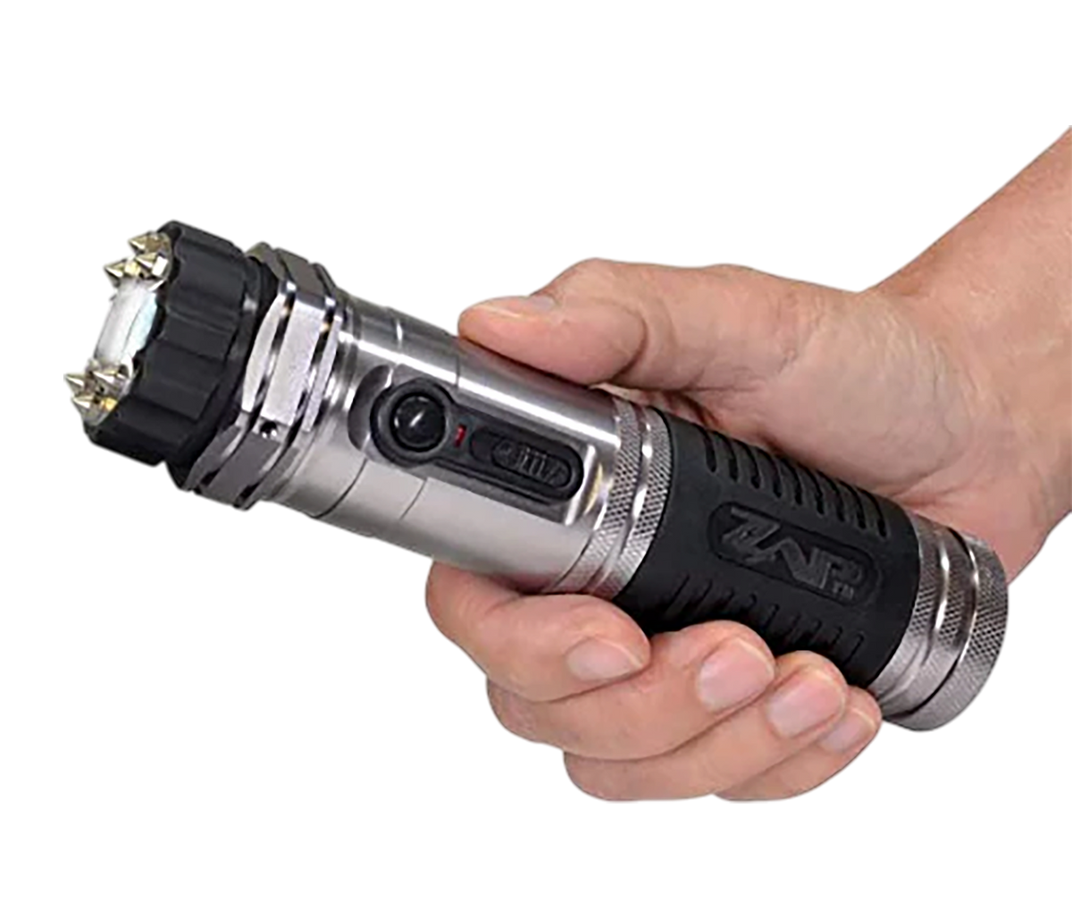Zap Light Stun Gun/Flashlight 1 Million Volt Silver Compact Rechargeable — view 2