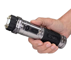 Zap Light Stun Gun/Flashlight 1 Million Volt Silver Compact Rechargeable — view 2