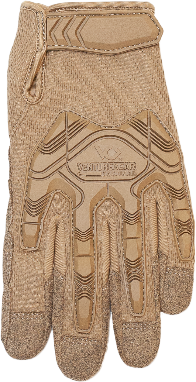 Pyramex VGTG40TXL Impact Operator Heavy-Duty Gloves Brown Synthetic Leather XL Hook & Loop — view 2