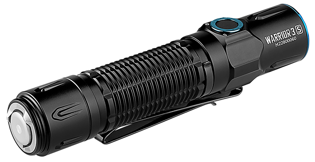 Olight Warrior 3S 2300 Lumens Tactical Flashlight - Black Anodized Aluminum - Rechargeable — view 2