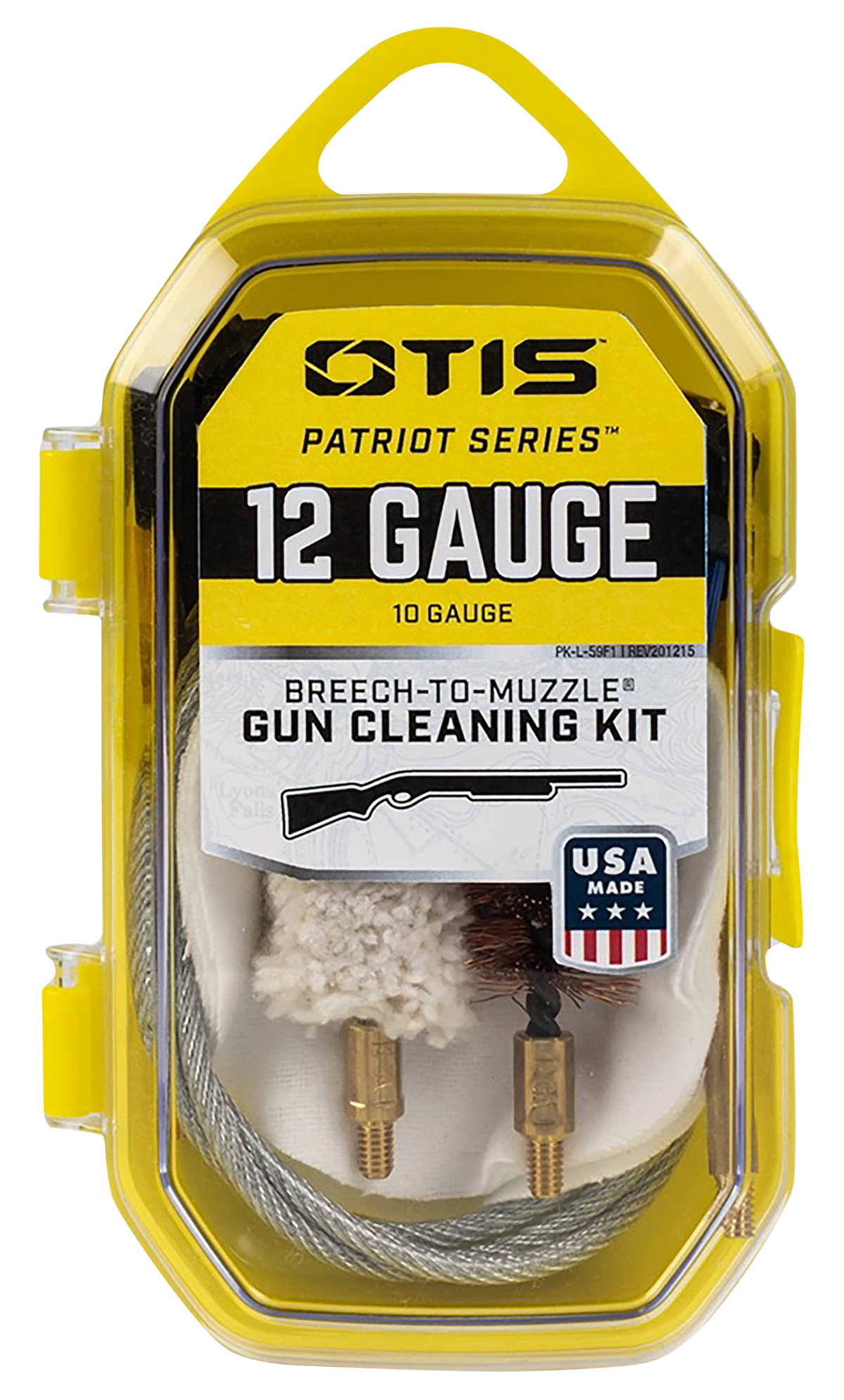 Otis Patriot Shotgun Cleaning Kit 12 Gauge & 10 Gauge 15-Piece Yellow Box — view 2