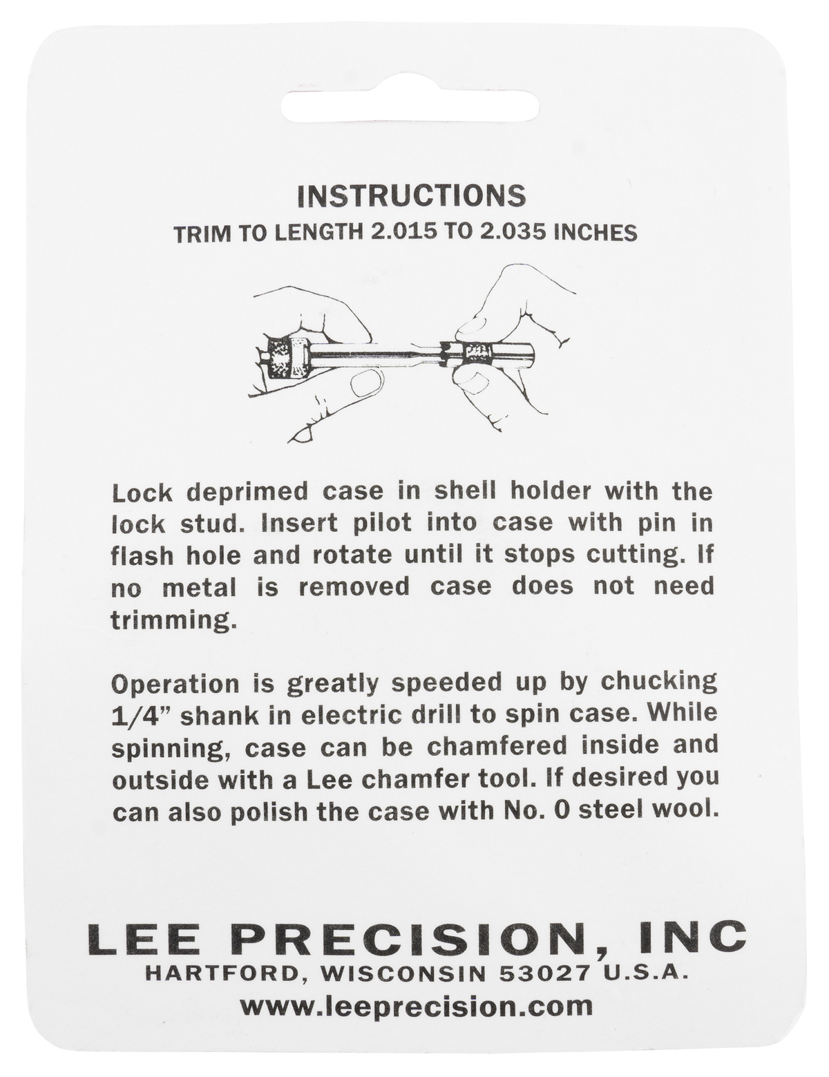 Lee 90993 Case Length Gauge 260 Rem w/ Shell Holder — view 2
