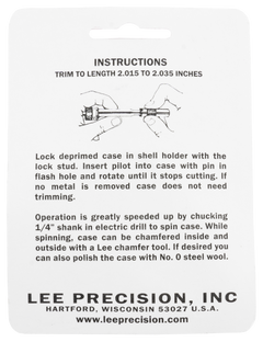 Lee 90993 Case Length Gauge 260 Rem w/ Shell Holder — view 2