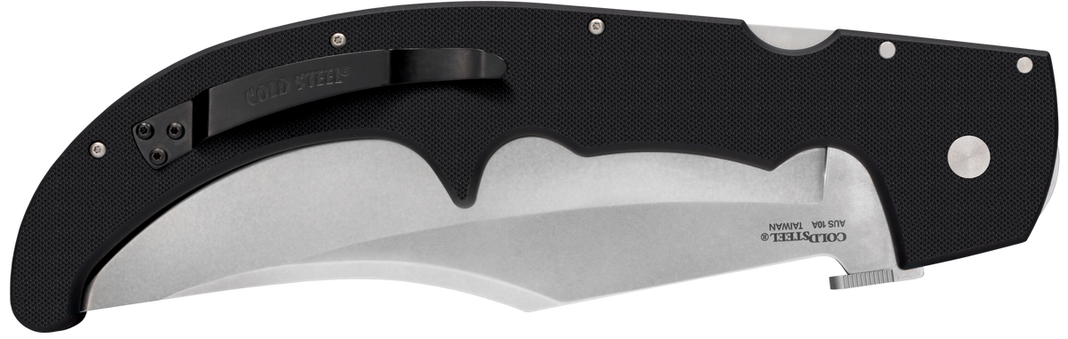 Cold Steel Espada XL 7.5" Folding Clip Point Plain AUS-10A SS Black G10 Handle — view 2