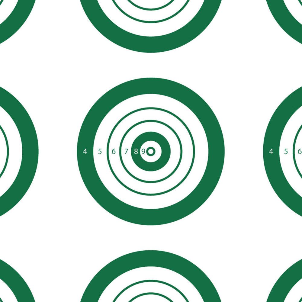 EZ-Aim Official IBS Rimfire Target 14" x 17" Non-Adhesive Paper Hanging White/Green 25 Pack — view 2