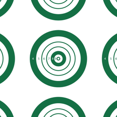 EZ-Aim Official IBS Rimfire Target 14" x 17" Non-Adhesive Paper Hanging White/Green 25 Pack — view 2