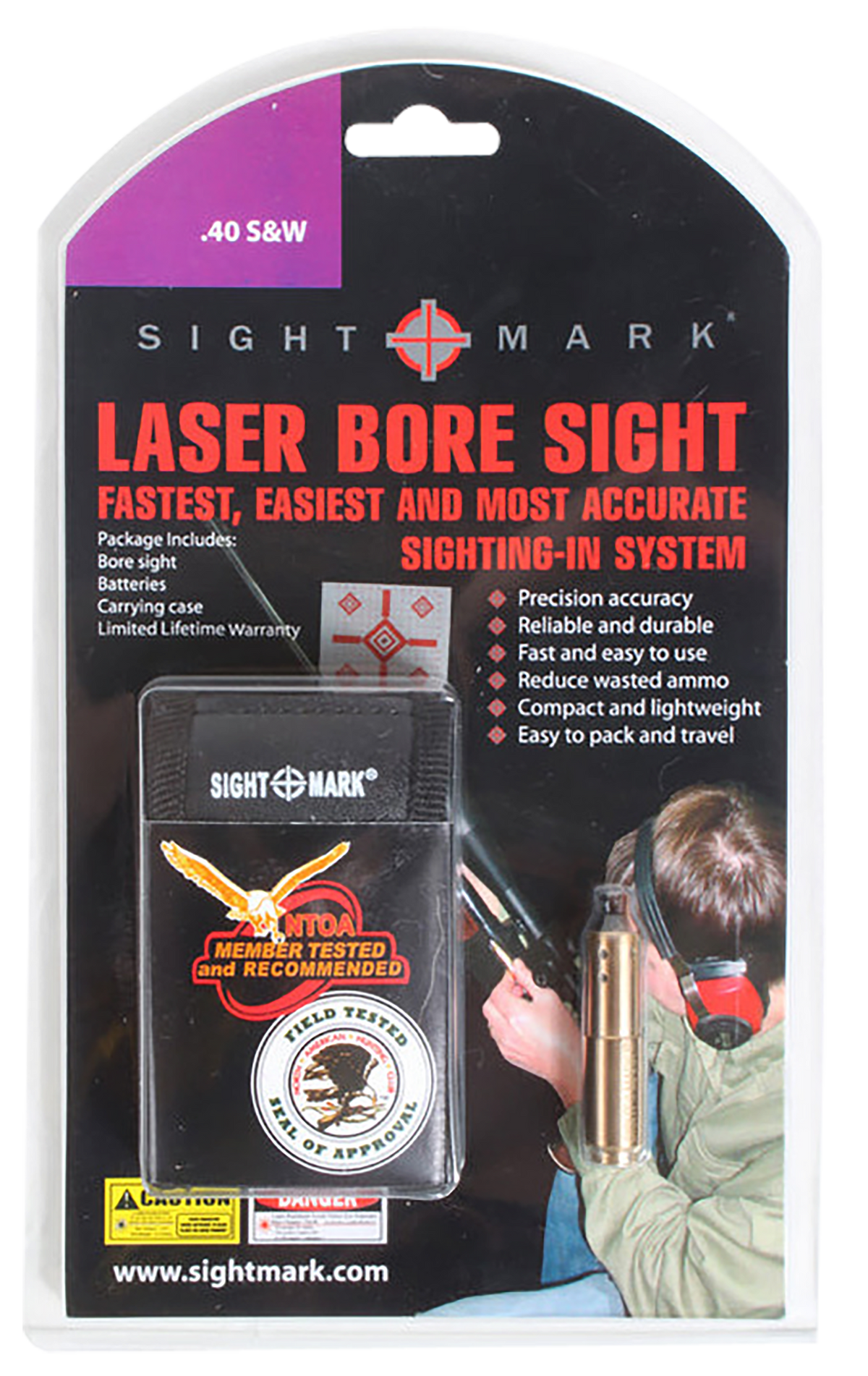 Sightmark SM39016 Boresight Red Laser 40 S&W Brass — view 2