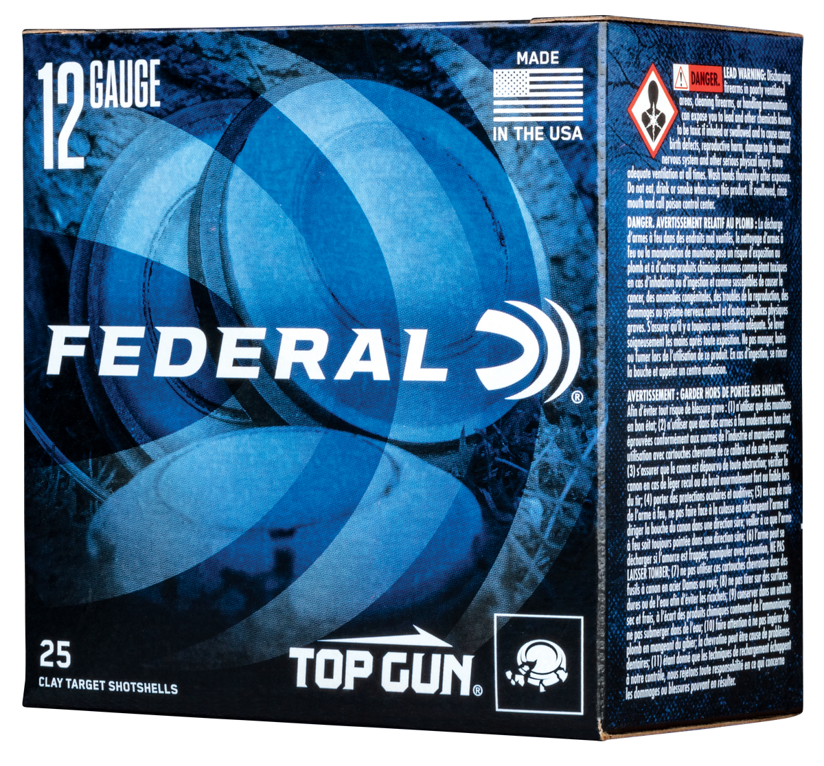 Federal TG128 Top Gun  12Gauge 2.75" 1 1/8oz 8Shot 25 Per Box/10 Case — view 2