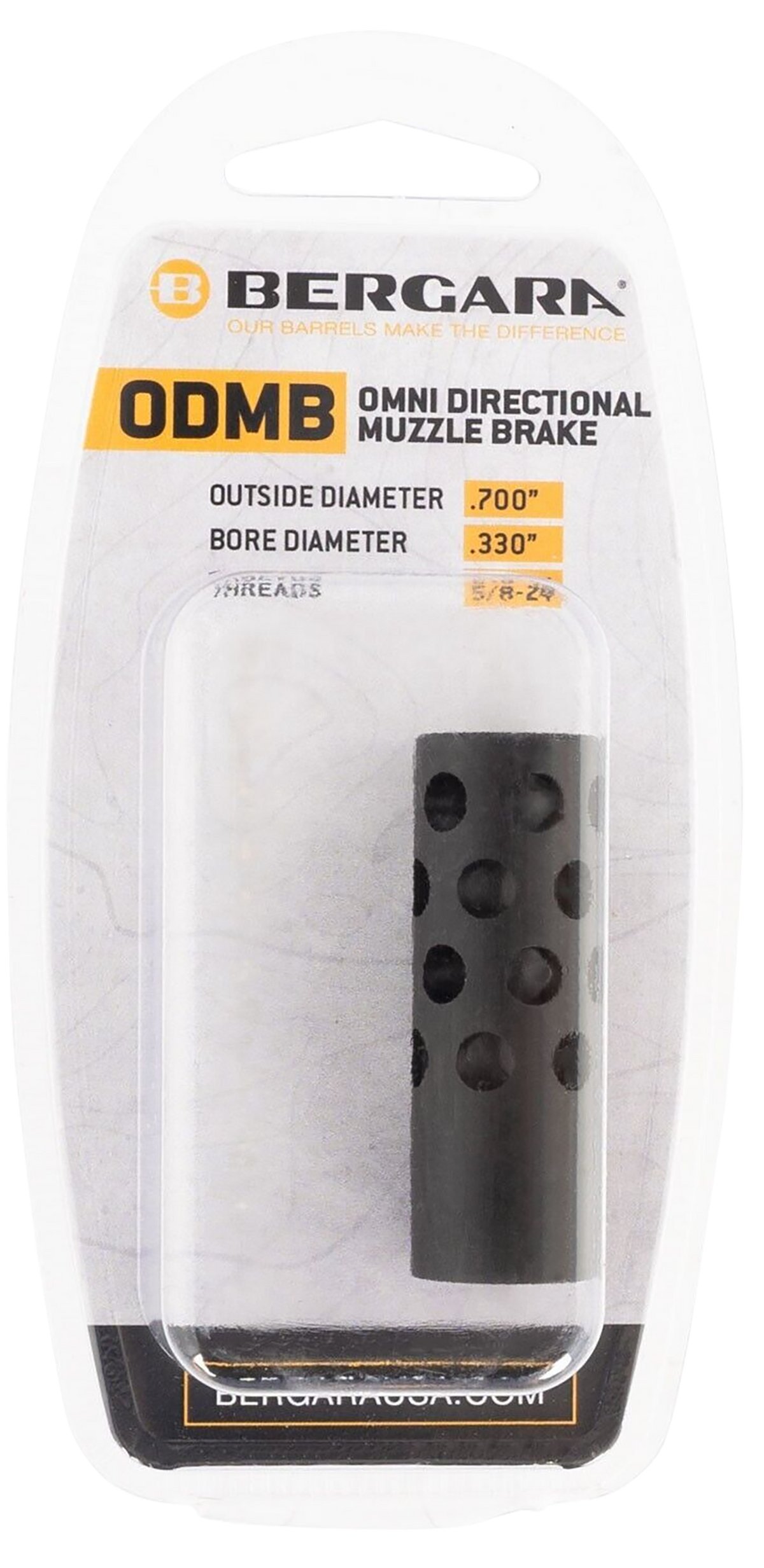 Bergara Rifles BA0012 Omni #2 Directional Muzzle Brake 30 Cal 5/8x24 Nitride — view 2