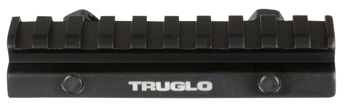 TruGlo Picatinny Riser Mount 0.5" Rise 4" Long CNC Aluminum - Matte Black Anodized — view 2