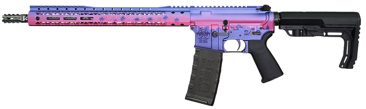Black Rain Spec15 Miami Nights 5.56 NATO 16" 30+1 Semi-Auto AR-15 Rifle — view 2