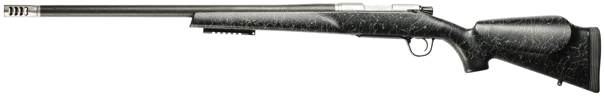 Christensen Arms Traverse 22-250 Rem 24" 4+1 Bolt-Action Rifle - Natural Stainless / Black with Gray Webbing Stock — view 2