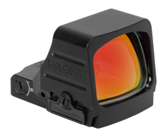 Holosun HE407COMP-GR-6 1x 1.1"x0.87" 6 MOA Green Dot Reflex Sight - Black Anodized — view 2