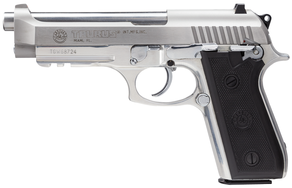 Taurus 92 9mm Luger 5" 17+1 DA/SA Semi-Auto Pistol - Serrated Frame - Matte Stainless — view 2